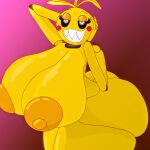absurd_res animatronic anthro areola avian big_areola big_breasts big_butt bird breasts butt chicken cybernetics cyborg female five_nights_at_freddy&#039;s five_nights_at_freddy&#039;s_2 galliform gallus_(genus) hi_res looking_at_viewer lovetaste_chica m4n machine narrowed_eyes phasianid robot scottgames sharp_teeth smile smiling_at_viewer solo teeth thick_thighs toy_chica_(fnaf)