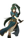  bad_id bad_pixiv_id fire_emblem fire_emblem:_rekka_no_ken green_eyes green_hair high_ponytail hijiri_(resetter) long_hair lyndis_(fire_emblem) ponytail solo sword weapon 