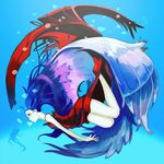  bad_id bad_pixiv_id blue_hair kawazu original red_eyes solo underwater 