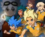  bad_id bad_pixiv_id blonde_hair blue_hair brown_hair fei_rune fei_rune_(mixi_max_big) fusion glasses goggles goggles_on_head green_eyes green_hair grin inazuma_eleven_(series) inazuma_eleven_go inazuma_eleven_go_chrono_stone kirino_ranmaru kirino_ranmaru_(mixi_max_jeanne_d'arc) lightning_bolt long_hair male_focus matsukaze_tenma matsukaze_tenma_(mixi_max_arthur_ou) mizuhara_aki multiple_boys no_pupils open_mouth raimon raimon_soccer_uniform red_eyes saryuu_evan shindou_takuto shindou_takuto_(mixi_max_oda_nobunaga) smile soccer_uniform sportswear twintails white_hair zanak_abalonic zanak_abalonic_(mixi_max_clara_jane) 