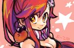  bikini_top boota breasts cleavage drawr hair_ornament long_hair medium_breasts monokuro69 red_hair scarf smile star tengen_toppa_gurren_lagann yellow_eyes yoko_littner 