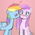  blue_eyes blush colored equine eyes_closed female feral friendship_is_magic hair horse john_joseco kissing lesbian mammal multi-colored_hair my_little_pony navel pegasus pink_hair pinkamena_(mlp) pinkie_pie_(mlp) pony rainbow_dash_(mlp) wings 