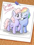  eyes_closed female feral friendship_is_magic hair horse male mammal muffinshire multi-colored_hair my_little_pony navel pegasus pin pink_eyes pink_hair pony pregnant rainbow_dad_(mlp) rainbow_mom_(mlp) smile unknown_character wing_hug wings 