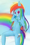  anonjg anthro anthrofied cloud cub cutie_mark equine female friendship_is_magic hair human humanized invalid_tag mammal multi-colored_hair my_little_pony nipples nude pegasus pussy rainbow rainbow_dash_(mlp) rainbow_hair smile solo standing wings young young_human 