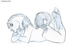  ambiguous_gender anthro crossed_arms equine eris female hooves horse kashmere legs_up looking_at_viewer lying mammal marefurryfan markings nude on_front plain_background pose side_view simple_background sketch socks_(marking) solo white_background 