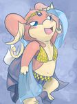  audino bikini blue_eyes blush clothing dancing female nintendo pok&#233;mon pok&eacute;mon swimsuit tiara tight_clothing unknown_artist video_games 