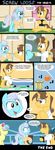  bath blue_eyes brown_hair bucket clothing comic cup cutie_mark czudakx dialog doctor doctor_stable_(mlp) english_text equine facial_hair female feral friendship_is_magic hair horn horse male mammal my_little_pony necklace nurse pony purple_eyes screw_loose_(mlp) spoon text unicorn water white_hair 