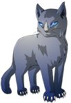  alpha_channel blue_eyes blue_markings blue_sclera bluestar bluestar_(warriors) cat colacatinthehat_(artist) eyes feline female feral fur grey_fur looking_away mammal markings plain_background serious solo standing transparent_background warriors warriors_(cats) whiskers white_claws white_markings 