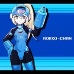  capcom long_hair rockman rockman_(classic) rokko-chan rokko-chan_(character) rokkochan weapon 