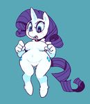  anthrofied blush breasts chubby equine eyeshadow female friendship_is_magic hair horn makeup mammal mangneto my_little_pony open_mouth purple_hair rarity_(mlp) solo unicorn wide_hips 