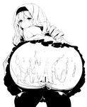  anus ass cecilia_alcott censored cum cum_in_pussy cum_on_ass headdress huge_ass infinite_stratos koshika_rina monochrome pantyhose school_uniform 