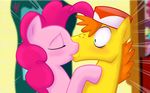  adultery blush duo equine female feral freckles friendship_is_magic green_eyes hat horse kissing male mammal mr_cake_(mlp) my_little_pony nannurs pinkie_pie_(mlp) pony straight 