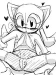  &lt;3 ? blush cub female marine_the_raccoon plain_background sega solo sonic_(series) source_request unknown_artist white_background young 