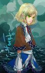  bangs green_eyes mizuhashi_parsee solo touhou water xero 