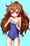  aisaka_taiga bad_id bad_pixiv_id breast_padding competition_school_swimsuit one-piece_swimsuit solo swimsuit toradora! yamanezumi_rokikku 