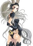  animal_ears ass bunny_ears ears_through_headwear final_fantasy final_fantasy_xii fran helm helmet long_hair looking_back solo thighhighs veena_viera very_long_hair viera yamagami_mozuku 