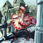  bad_id bad_pixiv_id blonde_hair brown_eyes final_fantasy hood kansou_samehada pantyhose solo white_mage 