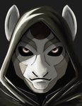  avatar:_legend_of_korra equine folji friendship_is_magic hood horse looking_at_viewer male mammal mask my_little_pony ponification pony red_eyes solo 