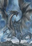  dragon feral michii_yuuki scalie solo wings 