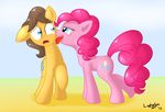  blue_eyes caramel_(mlp) equine female feral friendship_is_magic horse laptopgun licking male mammal my_little_pony pinkie_pie_(mlp) pony tongue 