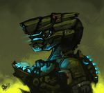  armor crossover dead_space eyewear halo_(series) male mechanical sangheili sligarthetiger solo standing video_games 