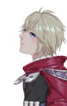  1boy absurdres blonde_hair blue_eyes highres looking_at_viewer male_focus nintendo rei_(teponea121) short_hair shulk simple_background solo super_smash_bros. xenoblade_(series) xenoblade_1 