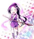  blush broom closed_eyes elysia_de_lute_ima kami_nomi_zo_shiru_sekai long_hair nyaa_(nnekoron) purple_hair smile solo 
