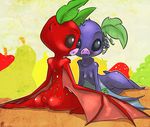  bat black_eyes breasts butt duo fangs female friendship_is_magic fruit_bat looking_at_viewer looking_back mammal my_little_pony navel wings 