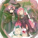  2boys bad_id bad_pixiv_id blue_hair boots dragon family father_and_son fire_emblem fire_emblem:_kakusei happy_birthday hyakuhachi_(over3) jerome_(fire_emblem) long_hair mask mother_and_son multiple_boys red_hair serge_(fire_emblem) very_long_hair viole_(fire_emblem) 