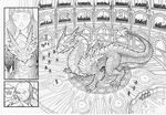  chair comic dragon female growingdragon growingdragon_(artist) horn human ink lynn_(character) mammal manga monochrome people scalie spanish_text text 