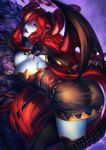  ass breasts horns puzzle_&amp;_dragons simosi tail thighhighs wings 