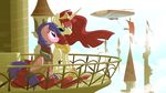 duo equestria-prevails equine female feral firefly_(mlp) friendship_is_magic hair horn horse lauren_faust_(character) mammal my_little_pony navel pegasus pony purple_eyes purple_hair red_hair tiara winged_unicorn wings 