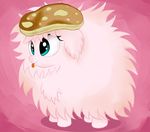  equine female feral fluffle_puff fluffy food friendship_is_magic fur hair horse kas92 mammal my_little_pony pancake pink_fur pink_hair pony solo tongue tongue_out 