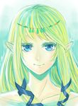  bashikou blonde_hair blue_eyes goddess hylia long_hair pointy_ears princess_zelda smile solo the_legend_of_zelda the_legend_of_zelda:_skyward_sword 