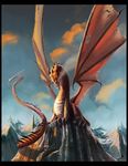  andyfairhurst dragon feral j._r._r._tolkien lying male smaug solo the_hobbit wings 