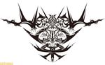  blazblue:_chronophantasma blazblue_insignia crest monochrome no_humans official_art yuuki_terumi 