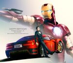  armor bad_id bad_pixiv_id car english ground_vehicle happy_birthday iron_man marvel mecha motor_vehicle power_armor realistic robert_downey_jr. rokuro_(ryvius) science_fiction tony_stark tuxedo 