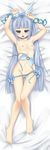  bad_id bad_pixiv_id bikini blue_eyes blue_hair elle_(million_arthur) flat_chest highres long_hair long_image million_arthur_(series) nipples solo swimsuit tall_image tenyoshi_(briansept) topless 