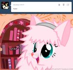  blue_hair equine female feral fluffle_puff fluffy friendship_is_magic hair horse mammal mixermike622 my_little_pony open_mouth pink_hair pony solo tumblr whiskers 