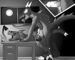  ambiguous_gender anal cum cum_inside digimon dragon duo forced from_behind full_moon glowing glowing_eyes greyscale guilmon hi_res horn inside male monochrome moon open_mouth orgasm penetration raised_tail rape scalie sex side_view tongue unknown_artist 