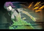  bodysuit ghost_in_the_shell gun invisible kusanagi_motoko purple_hair red_eyes rifle short_hair solo usatarou weapon 