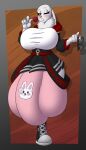 anthro balls big_balls big_breasts big_bulge big_penis breasts bulge darkshasion_(artist) genitals herm hi_res huge_balls huge_bulge huge_penis hyper hyper_balls hyper_bulge hyper_genitalia hyper_penis intersex lagomorph leporid lolly_pop mammal penis rabbit roblox solo thick_thighs