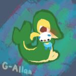 1:1 ambiguous_gender animated big_eyes blush flat_colors frame_by_frame g-allan- generation_5_pokemon holding_object looking_away looking_down loop nintendo no_pupils nude pokemon pokemon_(species) short_playtime simple_background sitting snivy solo tail tail_motion tailwag