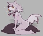 anthro blush breasts candle_the_saluki canid canine canis digital_media_(artwork) domestic_dog esprit-arait female fur grinding hi_res hunting_dog mammal masturbation nude pillow pillow_humping saluki sighthound simple_background solo tail tongue