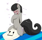  black_hair blush cutie_mark equine eyes_closed female friendship_is_magic hair horse kryptchild mammal masturbation musical_note my_little_pony nude octavia_(mlp) pillow pillow_ride pony pussy solo stripes tsundere 