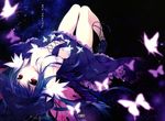  accel_world butterfly dress kuro_yuki_hime long_hair no_bra wings 