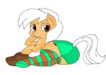  brown_eyes clothing equine hair hat horse little looking_at_viewer mammal my my_little_pony plain_background pony socks solo unknown_artist white_background white_hair 