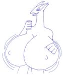  big_breasts breast_expansion breasts can daniel787546 female huge_breasts hyper hyper_breasts legendary_pok&#233;mon lugia nintendo nipples plain_background pok&#233;mon pok&#233;morph pok&eacute;mon pok&eacute;morph sol solo video_games white_background 