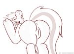  anthro anus butt canine female hair looking_at_viewer mammal my_little_pony nude open_mouth over presenting presenting_hindquarters pussy solo teeth tongue xohnnyraddox 