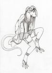  crossdressing dress garter_straps girly legwear lingerie lolita male mammal monochrome nelena rat rodent solo stockings young 